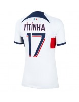 Paris Saint-Germain Vitinha Ferreira #17 Venkovní Dres pro Dámské 2023-24 Krátký Rukáv